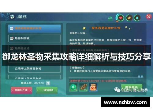 御龙林圣物采集攻略详细解析与技巧分享