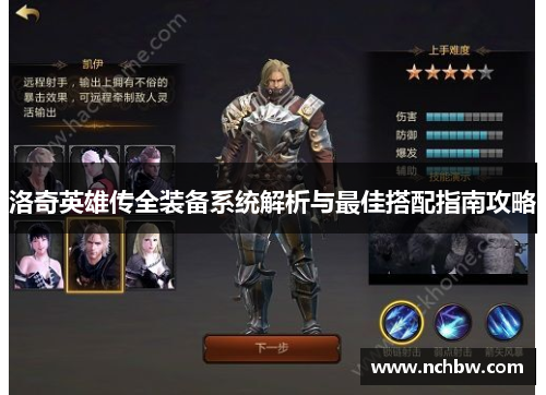 洛奇英雄传全装备系统解析与最佳搭配指南攻略